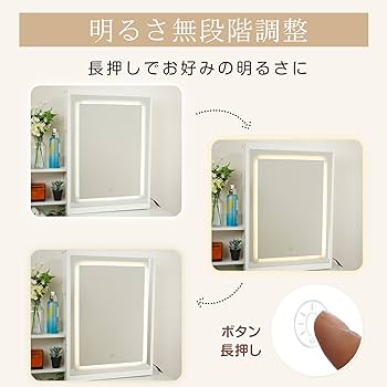桐製ドレッサー Amazon｜Fkstyle【たっぷり収納＆女優ライト】 ドレッサー 化粧